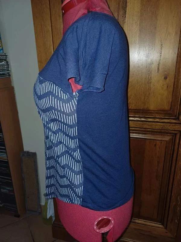 Camiseta azul de algodón talla 38 – photo 2